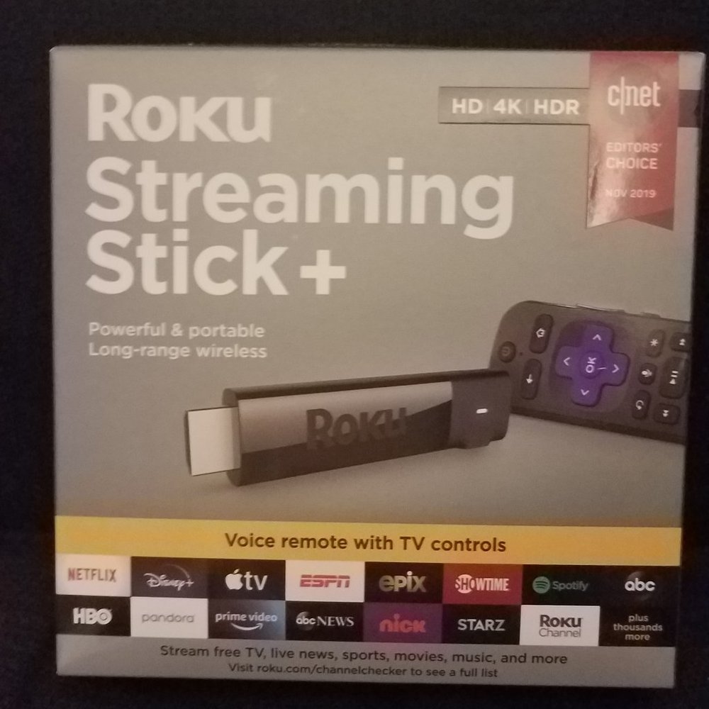 Brand New Roku Streaming Stick + HD, 4K, and HDR.